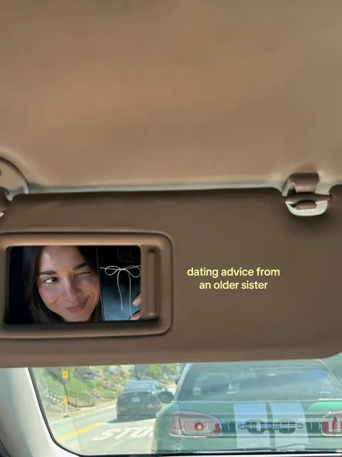 TikTok slideshow cover: dating advice from an older sister
