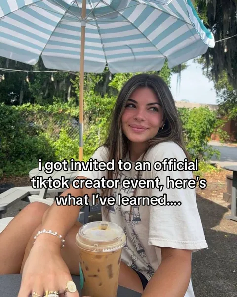 Original slideshow: I got invited to an official TikTok creator event