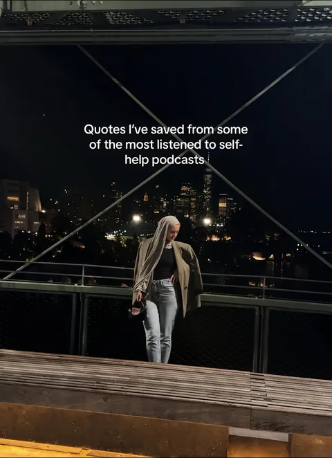 TikTok slideshow cover: Quotes from self-help podcasts