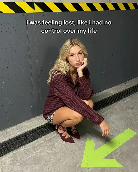 TikTok slideshow cover: i was feeling lost, like i had no control over my life