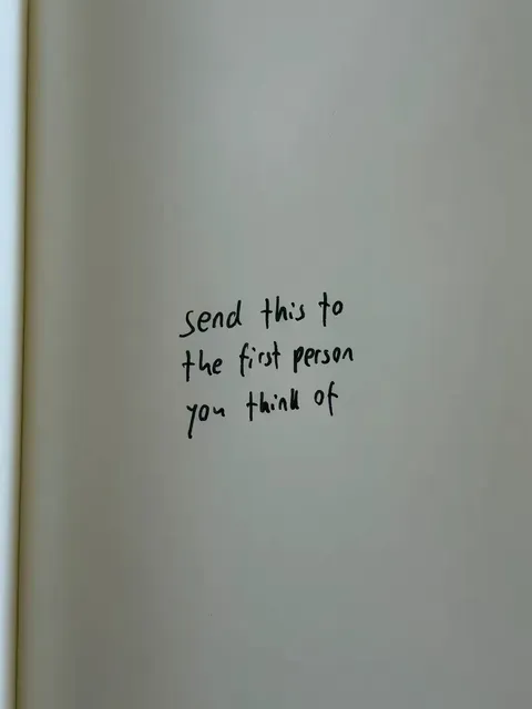 TikTok slideshow cover: Send this to the first person you think of