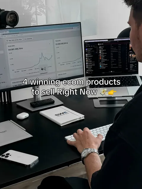Portada del carrusel de TikTok: 4 winning ecom products