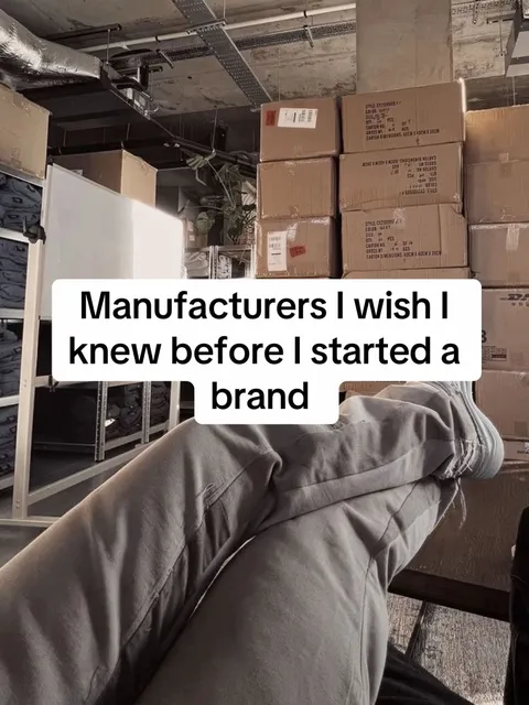 TikTok slideshow cover: Manufacturers I wish I knew before I started a brand