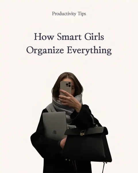 TikTok slideshow cover: How Smart Girls Organize Everything