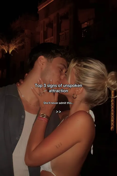 TikTok slideshow cover: Top 3 signs of unspoken attraction