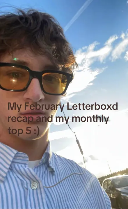 TikTok slideshow cover: My February Letterboxd recap and my monthly top 5 :)