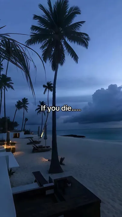 TikTok slideshow cover: If you die.....
