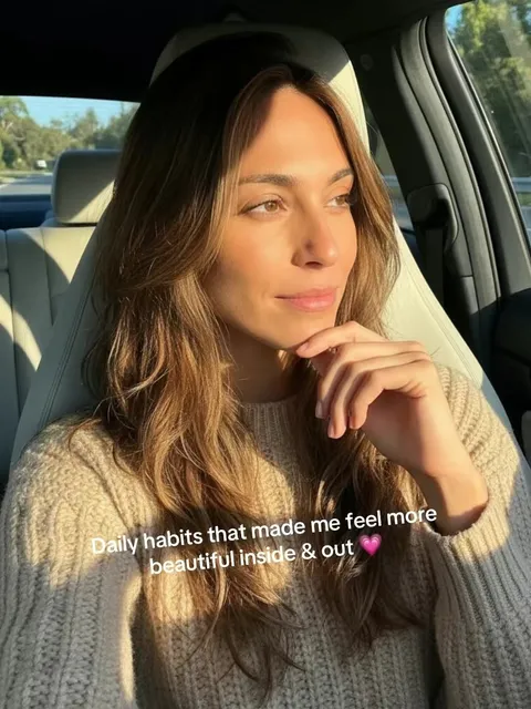 TikTok slideshow cover: Daily habits for beauty