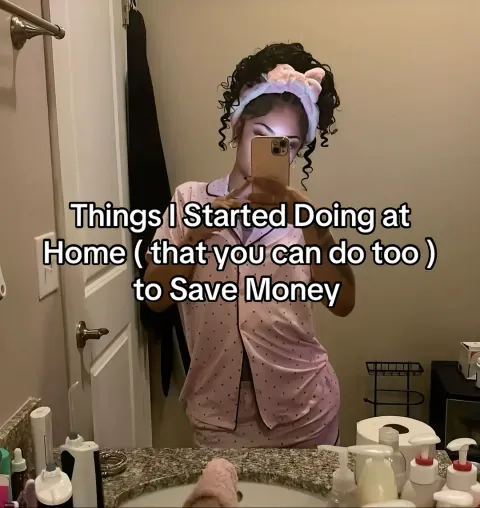 TikTok slideshow cover: Things I Started Doing at Home to Save Money