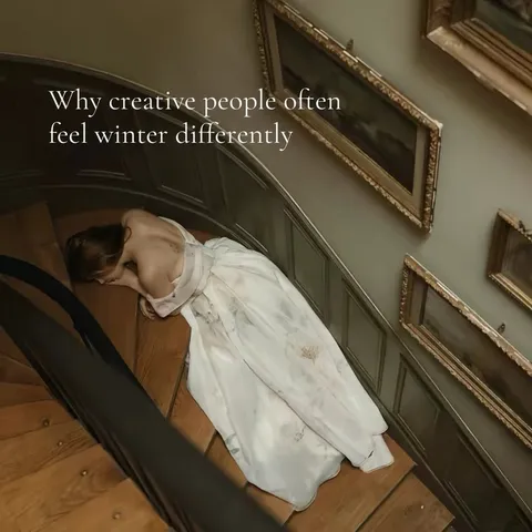 TikTok slideshow cover: Creative people and winter