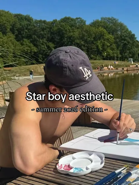 TikTok slideshow cover: Star boy aesthetic - summer 2026 edition -