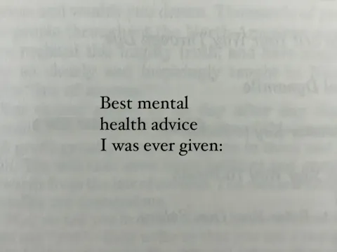 TikTok slideshow cover: Best mental health advice