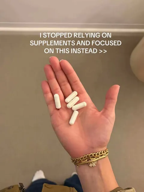 Original slideshow: Focusing on something instead of supplements