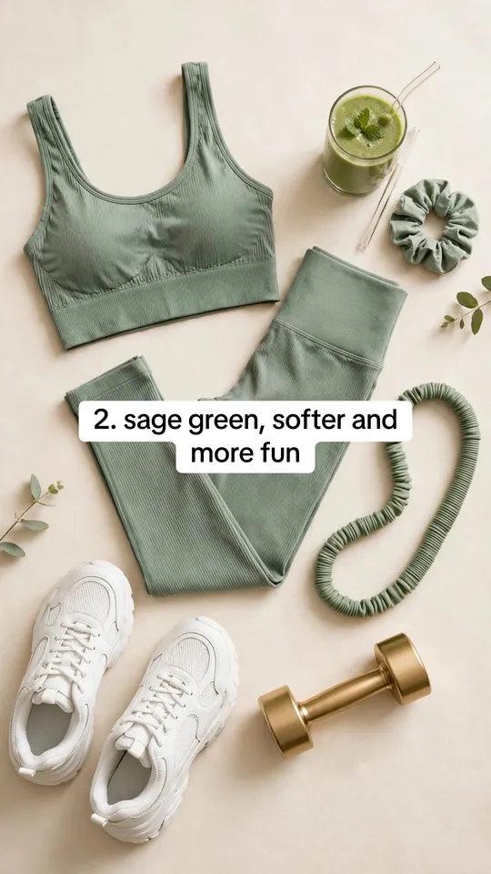 Example slide with the text: 2. sage green, softer and more fun